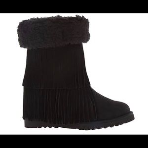 🖤 Black Fringe Heel Boot 🖤